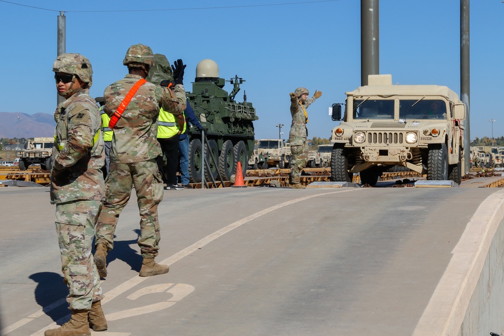 HHBN, 4ID Offloads Vehicles from European Deployment