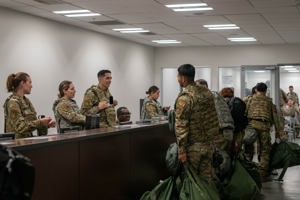 Yokota gears up for a simulated deployment during BM 24-1