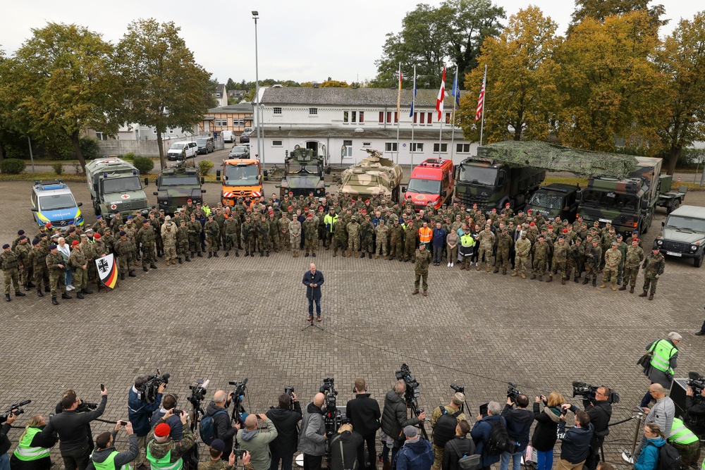 21st Theater Sustainment Command Participates in Capabilities Demonstration for German Chancellor