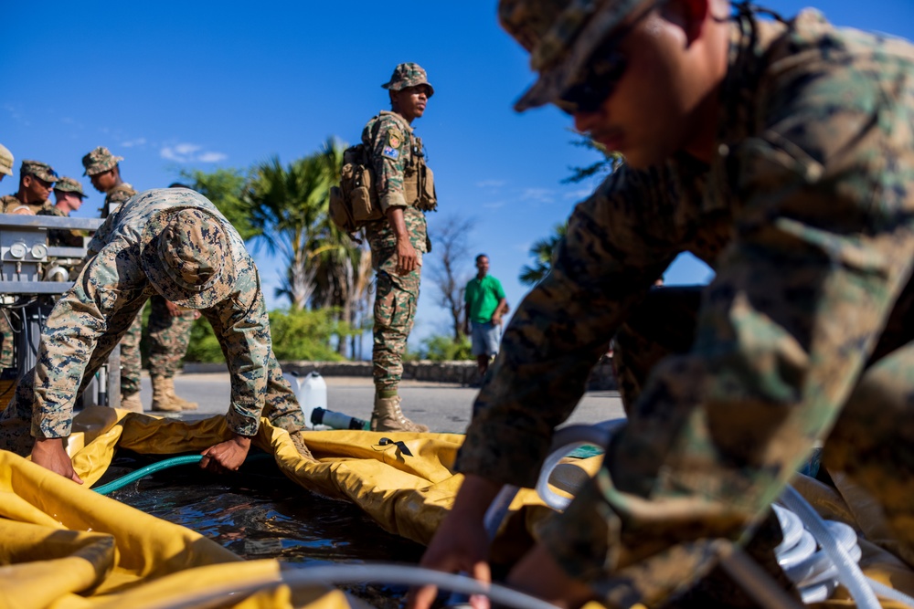 MRF-D engineers, ADF Soldiers, and Timor-Leste Defense Force Soldiers participate in the culminating event of Hari’i Hamutuk 23