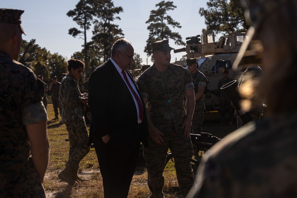 Secretary of the Navy visits the Marines and Sailors of the 24th Marine Expeditionary Unit