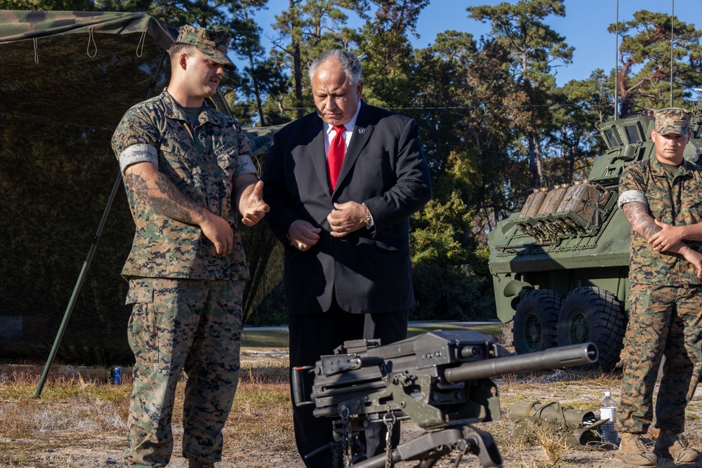 Secretary of the Navy visits the Marines and Sailors of the 24th Marine Expeditionary Unit