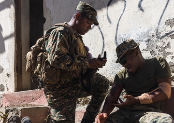MRF-D engineers, ADF Soldiers, and Timor-Leste Defense Force Soldiers participate in the culminating event of Hari’i Hamutuk 23