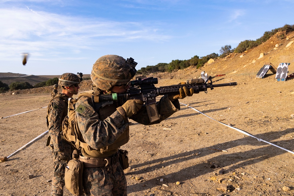 26th MEU(SOC)’s LCE conduct live-fire range in Spain