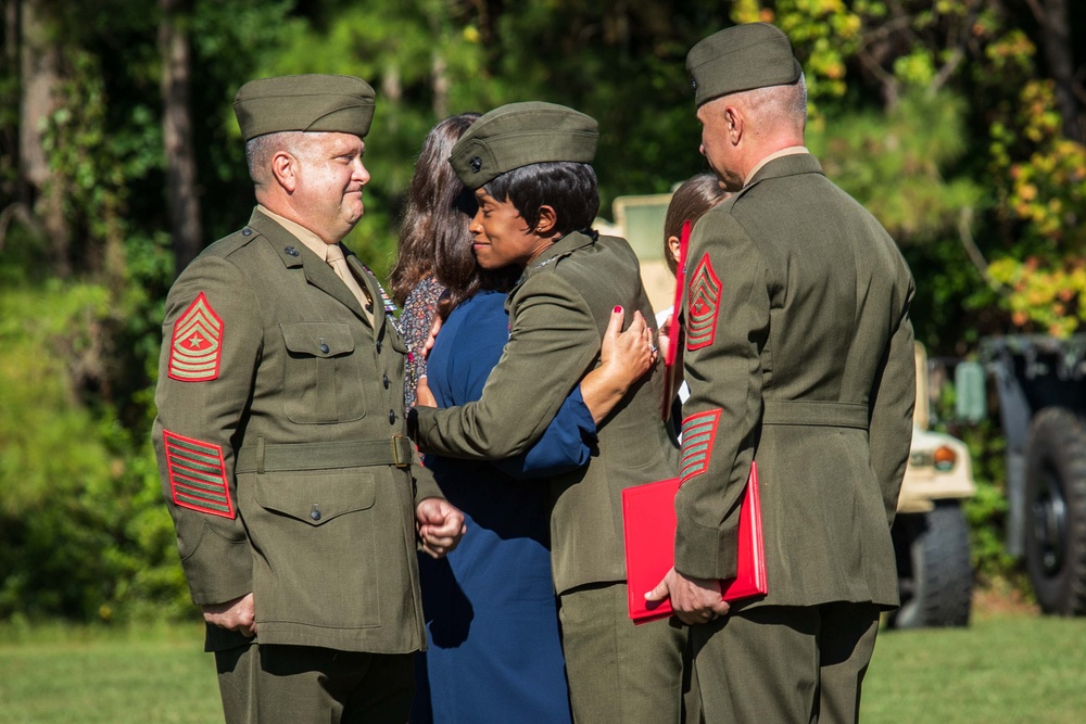 Marine Corps Combat Service Support Schools Relief and Appointment Ceremony