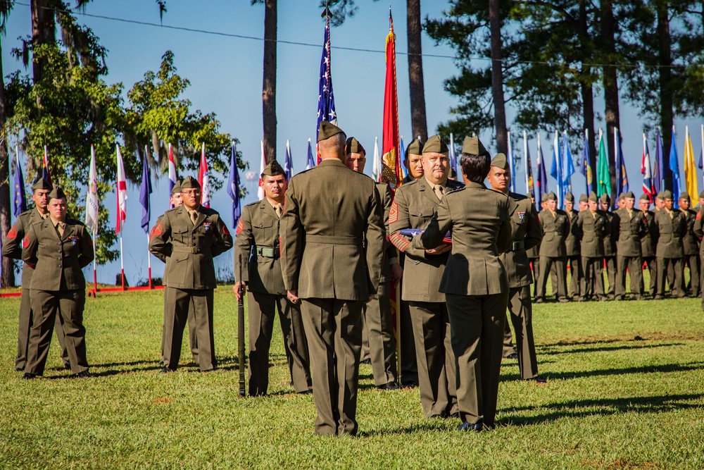 Marine Corps Combat Service Support Schools Relief and Appointment Ceremony