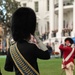 U.S. Navy Ceremonial Band rehearses for a full force arrival demonstration at the White House