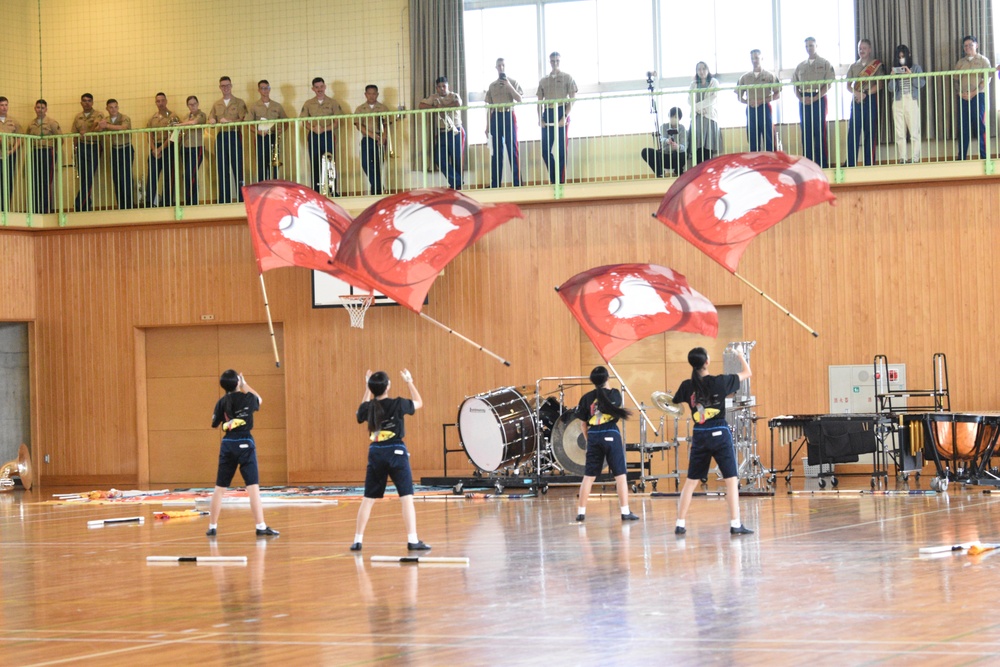 III MEF Band Advises Gotemba Nishi Junior High Musicians