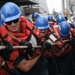 USS Dewey (DDG 105) Conducts Underway Replenishment with USNS Big Horn (T-AO 198) While Operating in the South China Sea