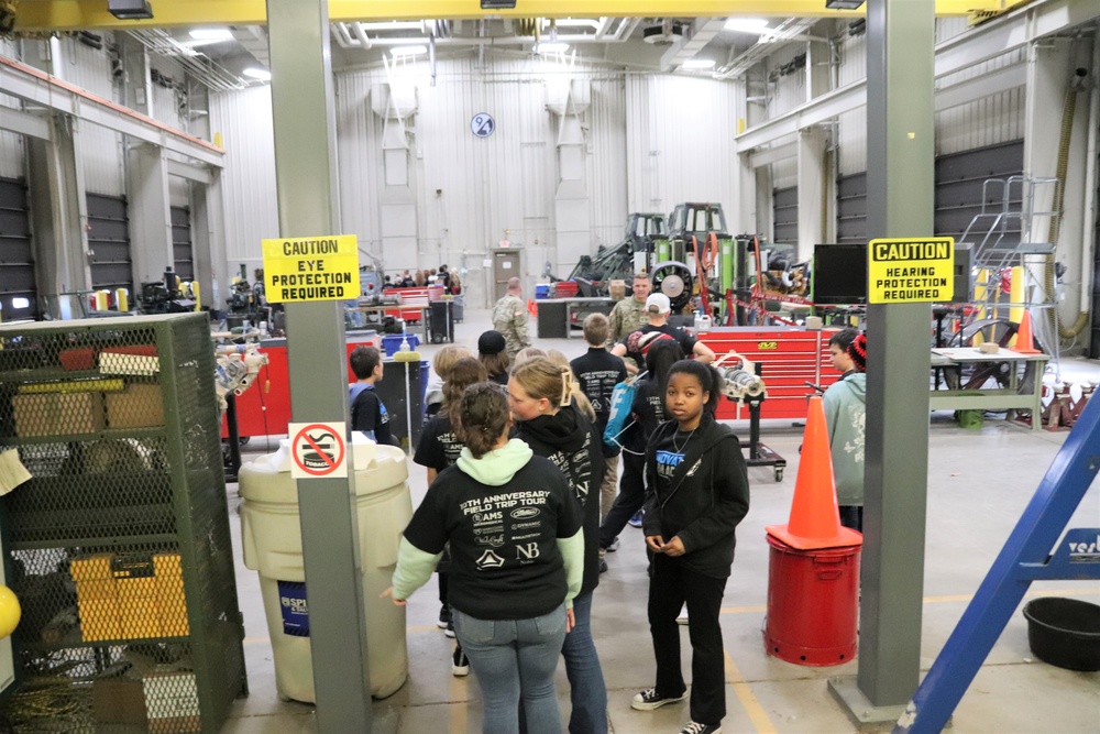 Innovations STEM Academy students visit RTS-Maintenance at Fort McCoy