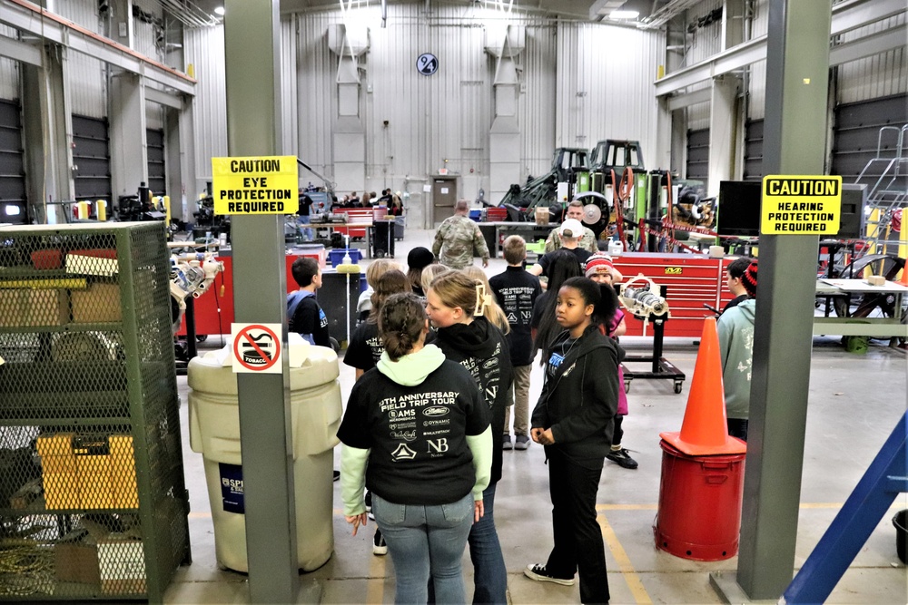 Innovations STEM Academy students visit RTS-Maintenance at Fort McCoy