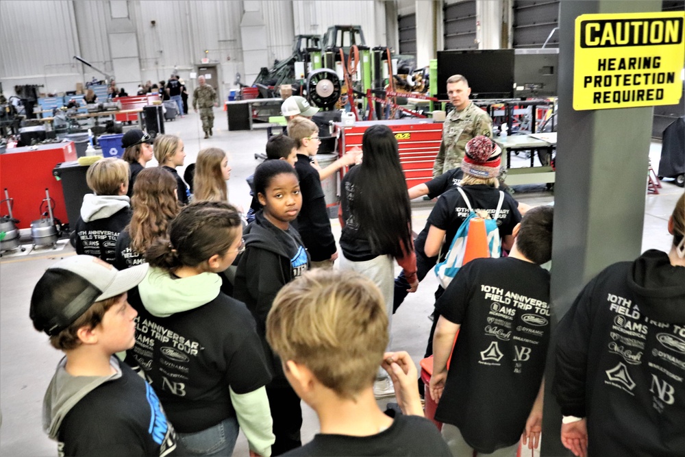 Innovations STEM Academy students visit RTS-Maintenance at Fort McCoy