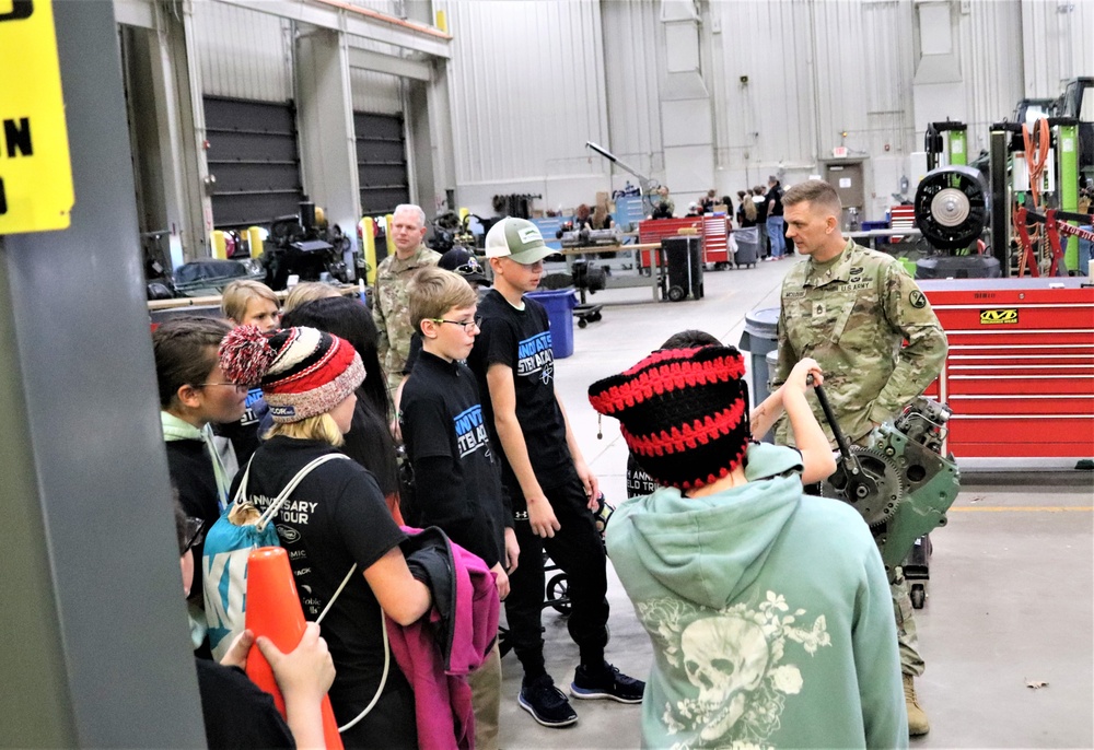 Innovations STEM Academy students visit RTS-Maintenance at Fort McCoy