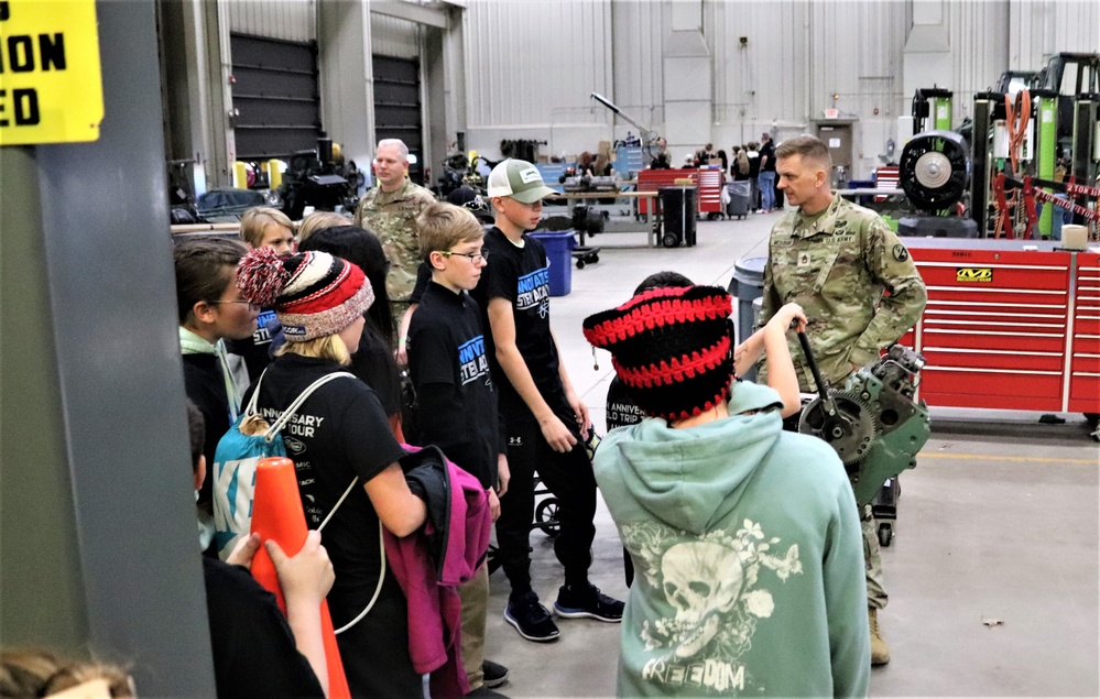 Innovations STEM Academy students visit RTS-Maintenance at Fort McCoy