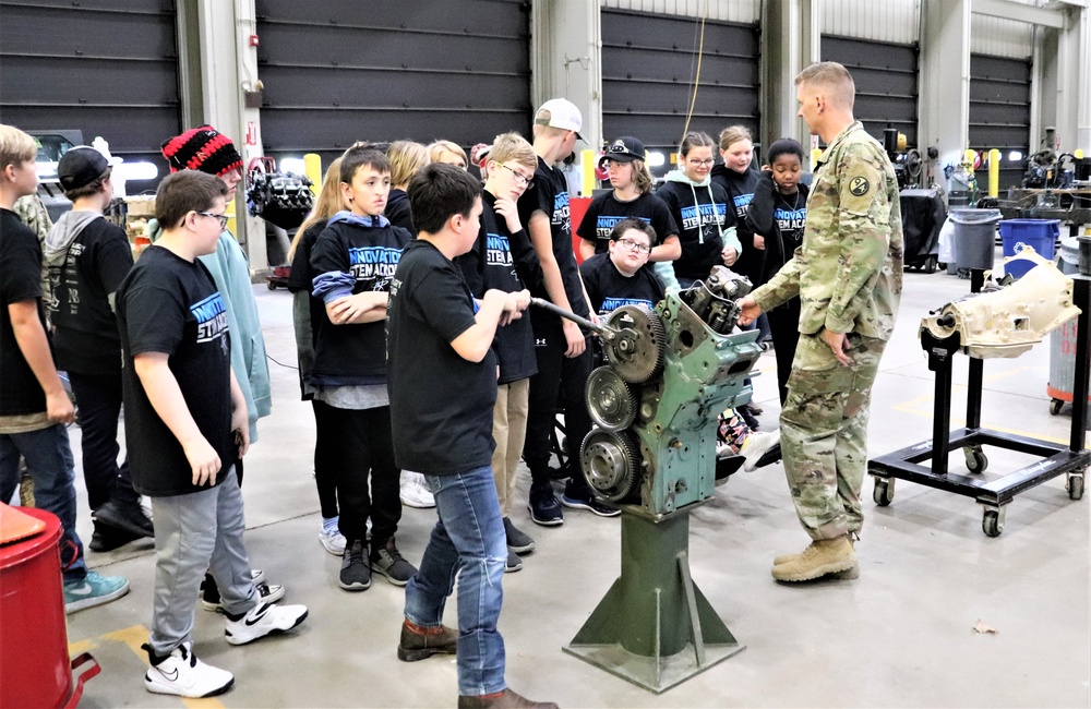 Innovations STEM Academy students visit RTS-Maintenance at Fort McCoy