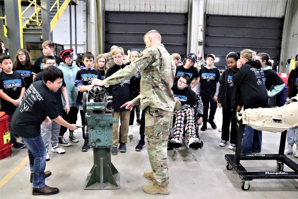 Innovations STEM Academy students visit RTS-Maintenance at Fort McCoy