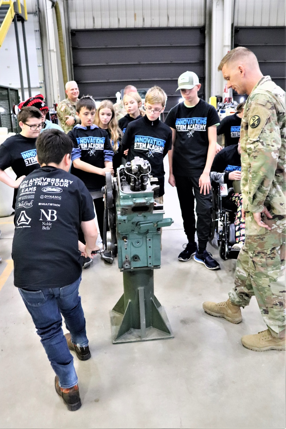 Innovations STEM Academy students visit RTS-Maintenance at Fort McCoy