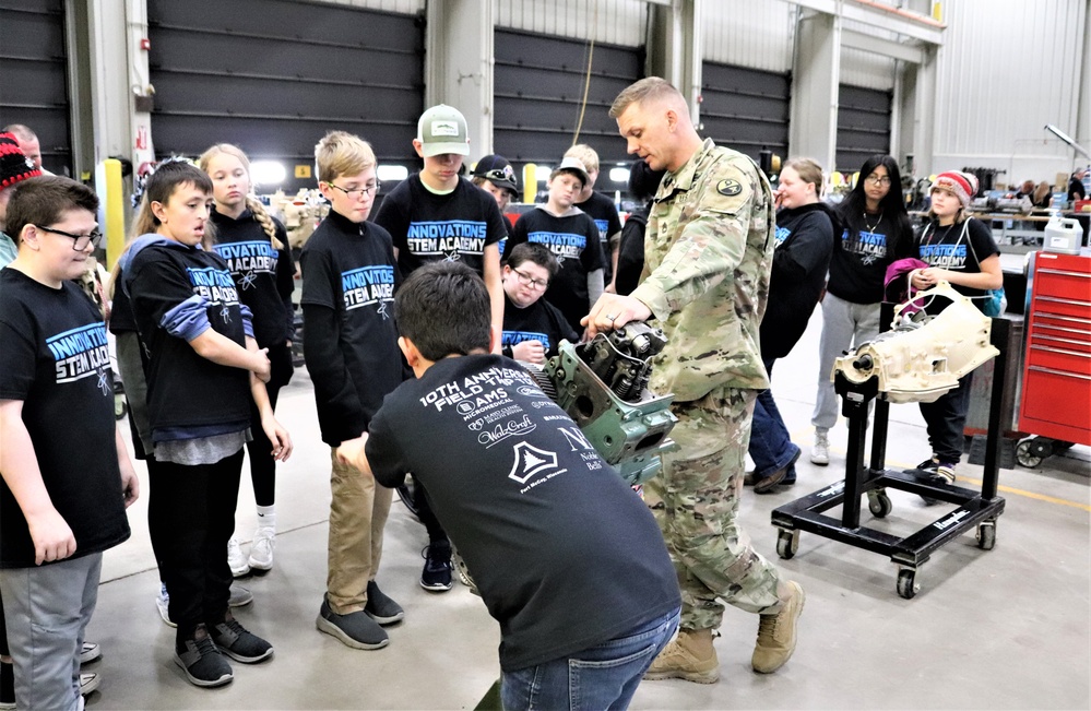 Innovations STEM Academy students visit RTS-Maintenance at Fort McCoy