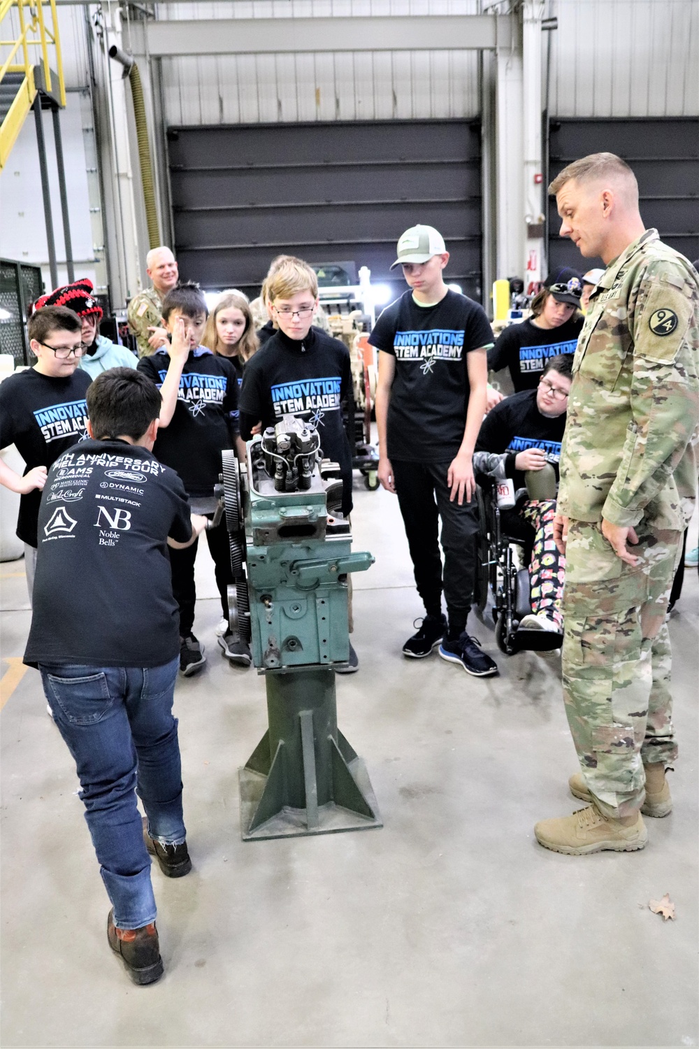 Innovations STEM Academy students visit RTS-Maintenance at Fort McCoy