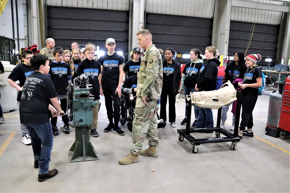 Innovations STEM Academy students visit RTS-Maintenance at Fort McCoy