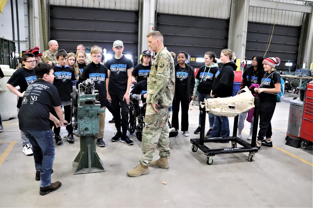 Innovations STEM Academy students visit RTS-Maintenance at Fort McCoy