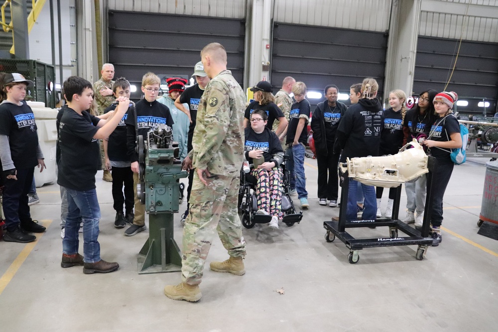 Innovations STEM Academy students visit RTS-Maintenance at Fort McCoy