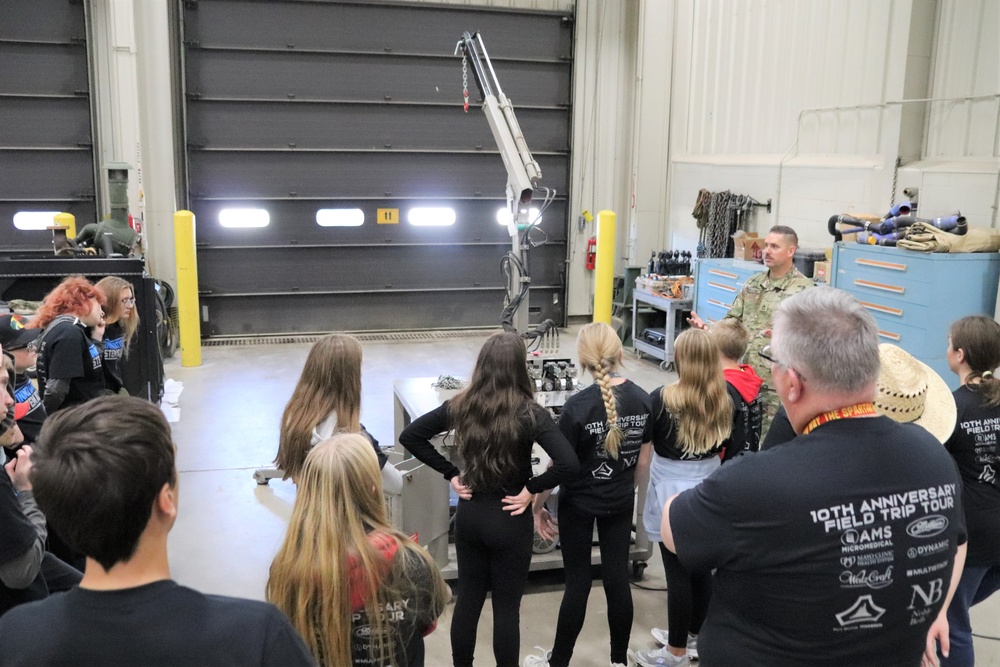 Innovations STEM Academy students visit RTS-Maintenance at Fort McCoy