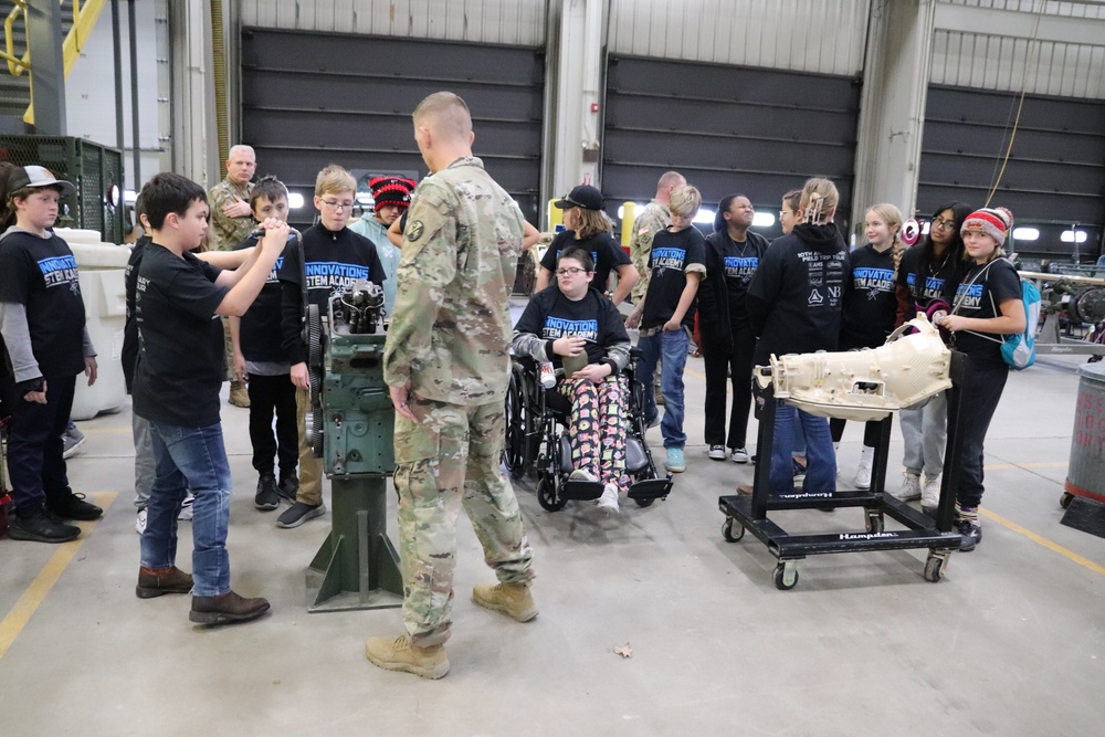 Innovations STEM Academy students visit RTS-Maintenance at Fort McCoy