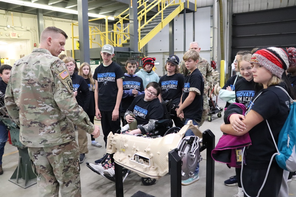 Innovations STEM Academy students visit RTS-Maintenance at Fort McCoy