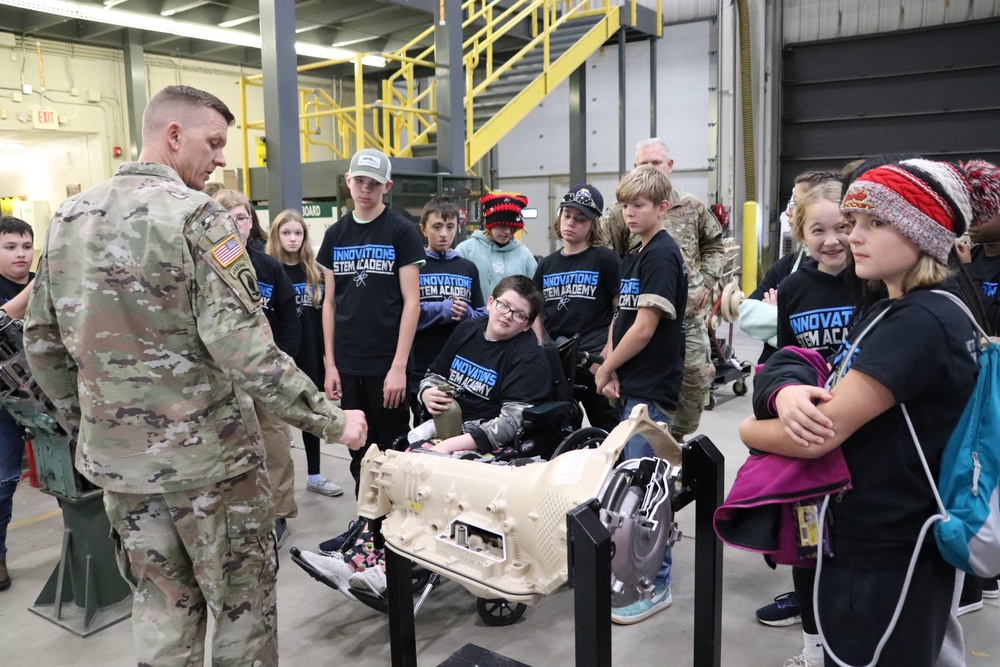 Innovations STEM Academy students visit RTS-Maintenance at Fort McCoy