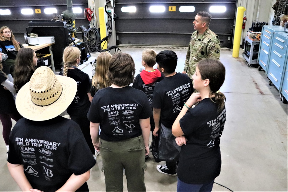 Innovations STEM Academy students visit RTS-Maintenance at Fort McCoy