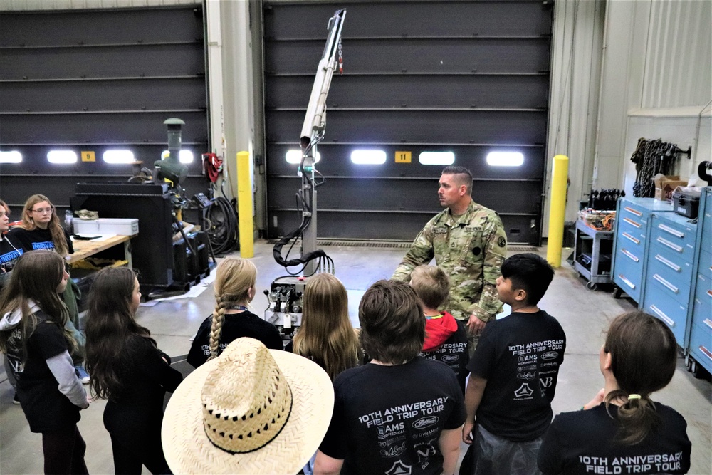 Innovations STEM Academy students visit RTS-Maintenance at Fort McCoy