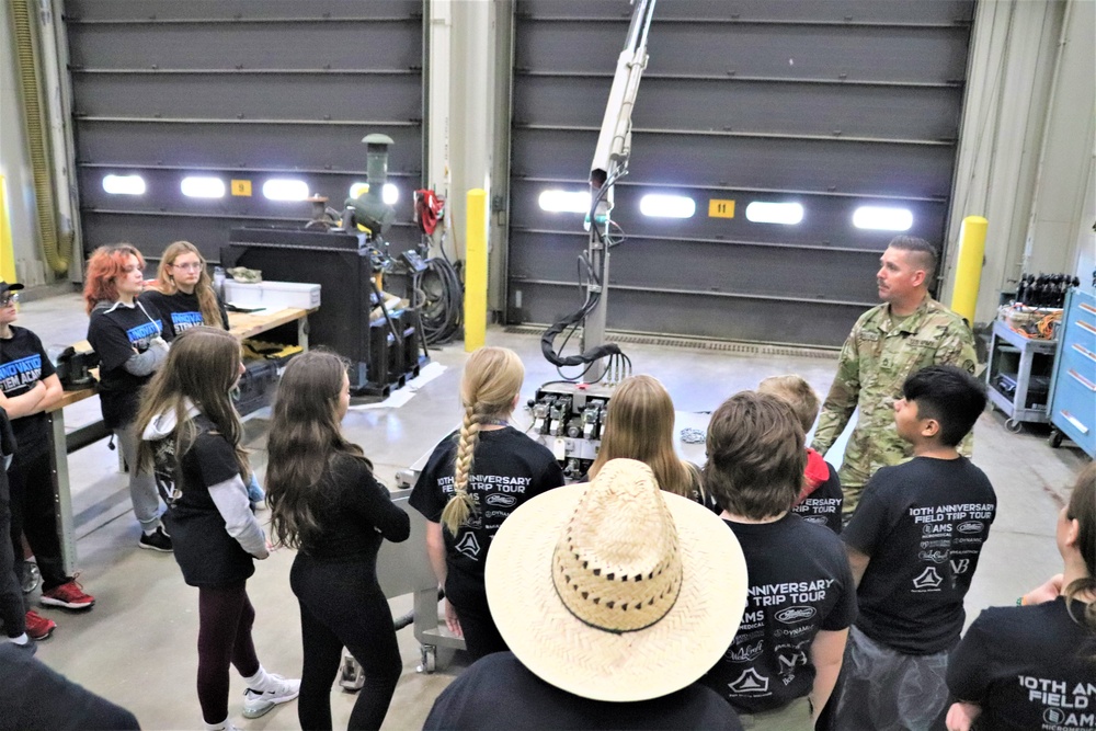 Innovations STEM Academy students visit RTS-Maintenance at Fort McCoy