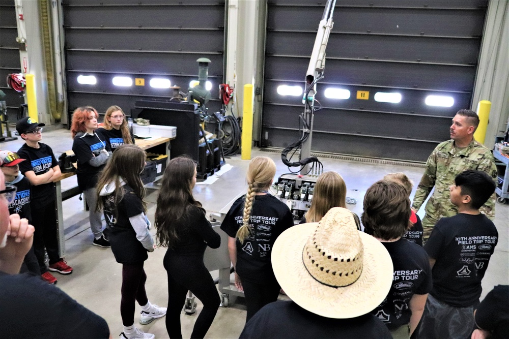 Innovations STEM Academy students visit RTS-Maintenance at Fort McCoy