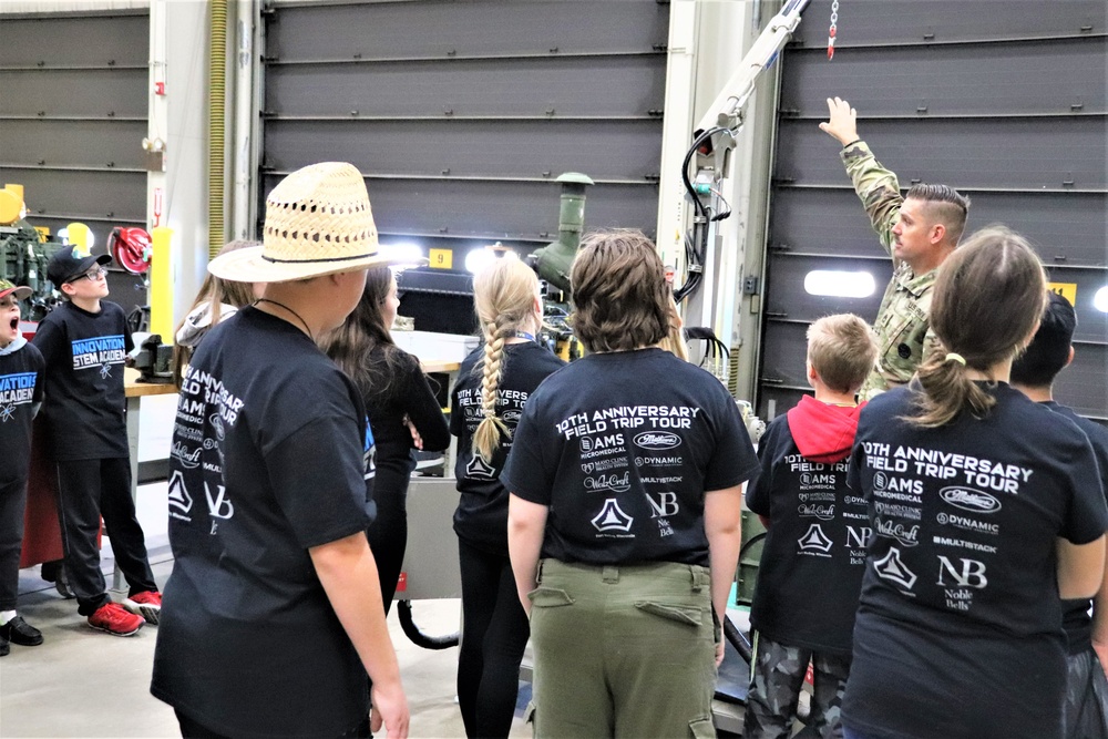 Innovations STEM Academy students visit RTS-Maintenance at Fort McCoy