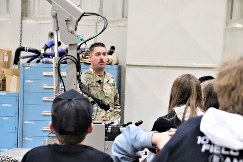 Innovations STEM Academy students visit RTS-Maintenance at Fort McCoy