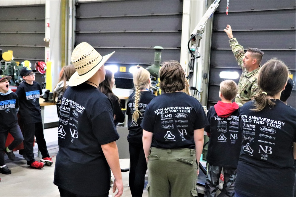 Innovations STEM Academy students visit RTS-Maintenance at Fort McCoy