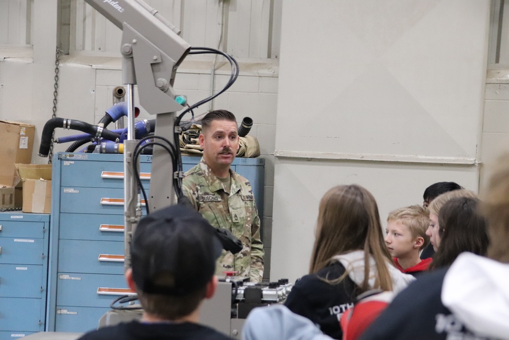 Innovations STEM Academy students visit RTS-Maintenance at Fort McCoy