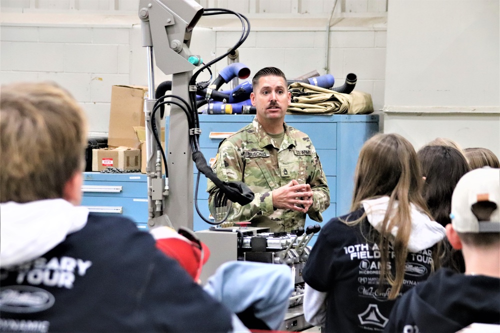 Innovations STEM Academy students visit RTS-Maintenance at Fort McCoy