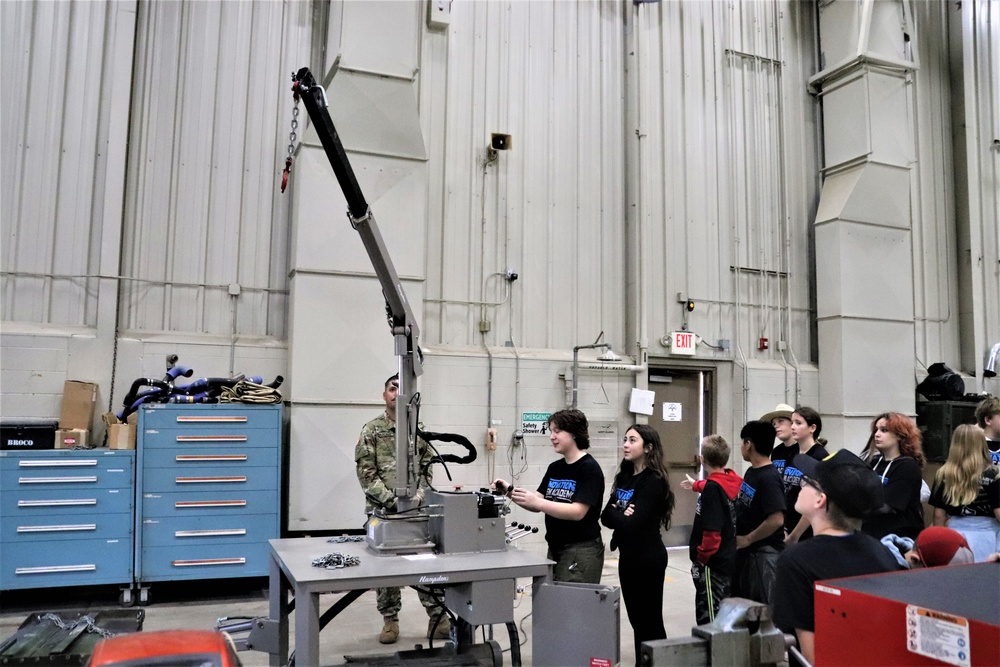 Innovations STEM Academy students visit RTS-Maintenance at Fort McCoy