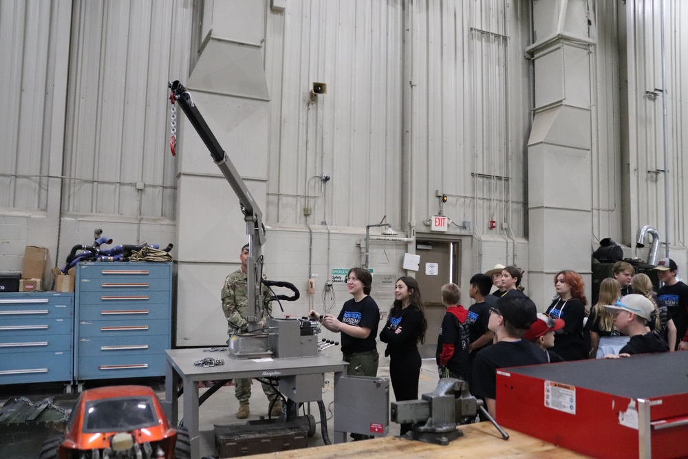 Innovations STEM Academy students visit RTS-Maintenance at Fort McCoy