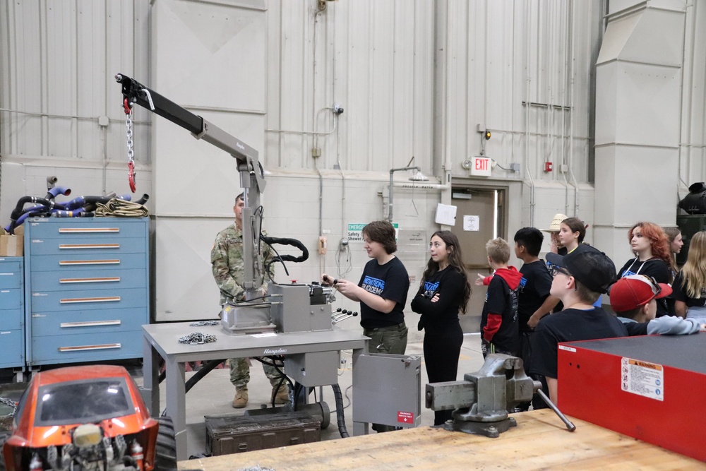 Innovations STEM Academy students visit RTS-Maintenance at Fort McCoy