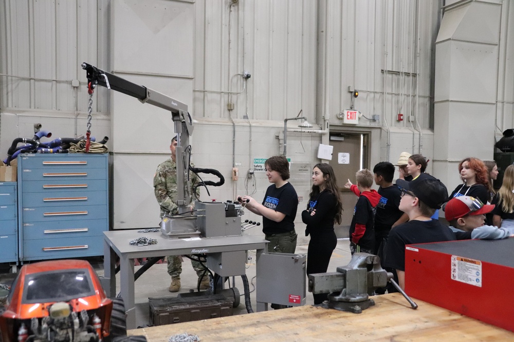 Innovations STEM Academy students visit RTS-Maintenance at Fort McCoy