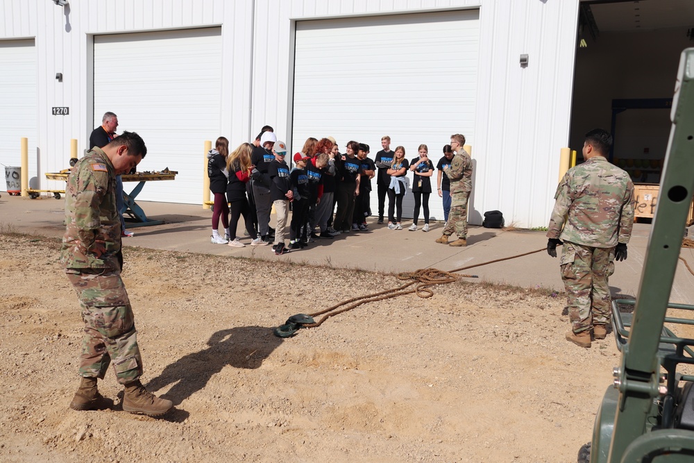 Innovations STEM Academy students visit RTS-Maintenance at Fort McCoy