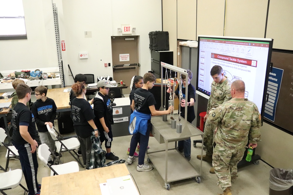 Innovations STEM Academy students visit RTS-Maintenance at Fort McCoy