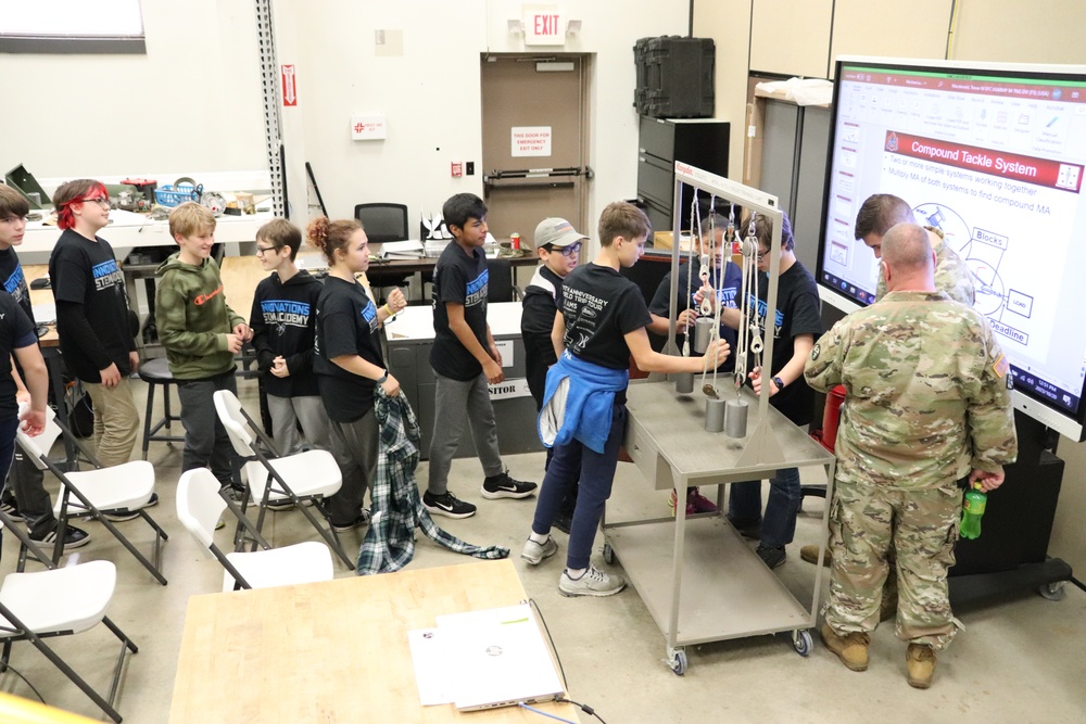 Innovations STEM Academy students visit RTS-Maintenance at Fort McCoy