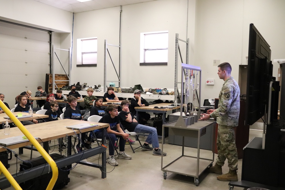 Innovations STEM Academy students visit RTS-Maintenance at Fort McCoy