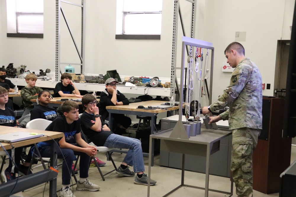 Innovations STEM Academy students visit RTS-Maintenance at Fort McCoy