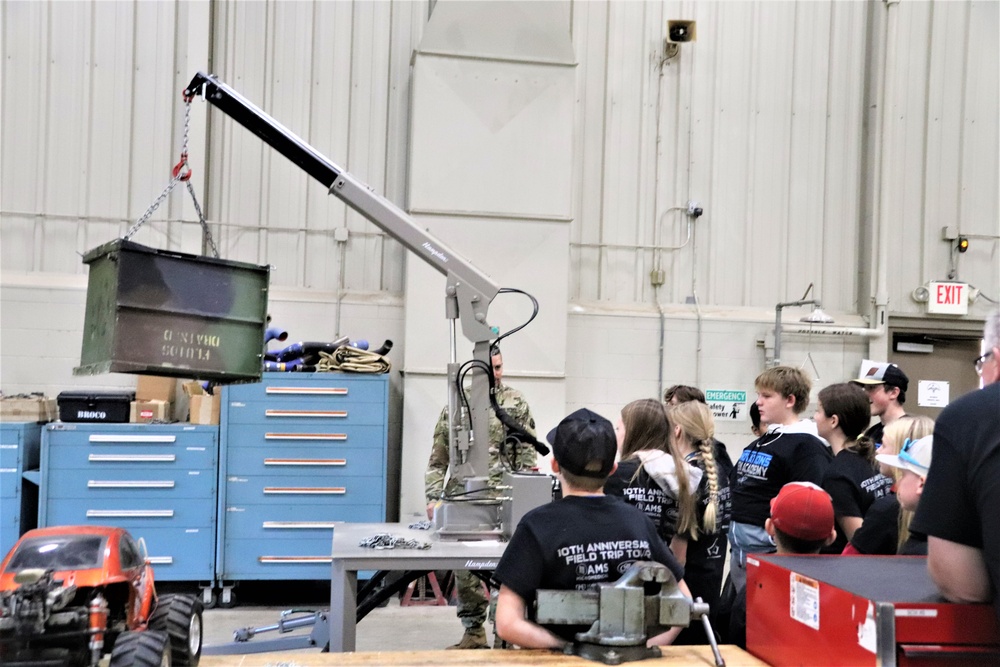 Innovations STEM Academy students visit RTS-Maintenance at Fort McCoy