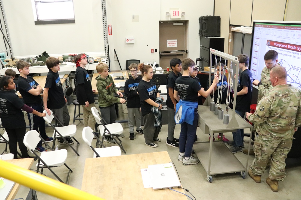 Innovations STEM Academy students visit RTS-Maintenance at Fort McCoy